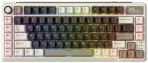 Клавиатура ROYAL KLUDGE L75 Mocha Grey Cream Switch RGB LED Hot-Swap