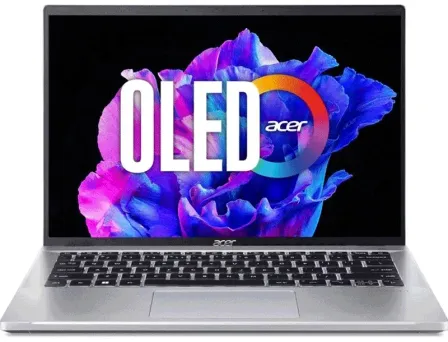 Ноутбук Acer Swift Go 14 SFG14-71 / i3-1315U / DDR5 8GB / SSD 512GB / OLED 14" Pure Silver