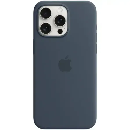Чехол силиконовый MagSafe iPhone 15 Pro Max Storm Blue