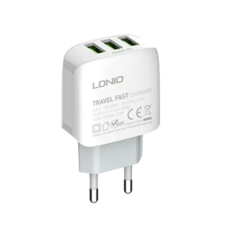 LDNIO A3312 / 17Vt / quvvatlash qurilmasi + USB-C 1m kabeli